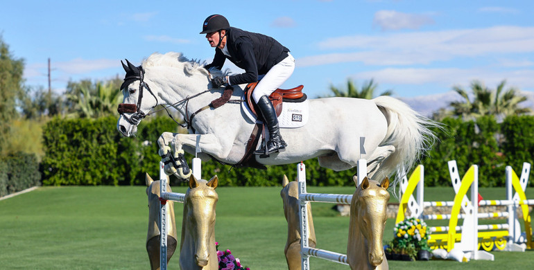 Jos Verlooy and FTS Killossery Konfusion win the $63,000 Brainwater CSI3* Welcome Speed at Desert Circuit 9