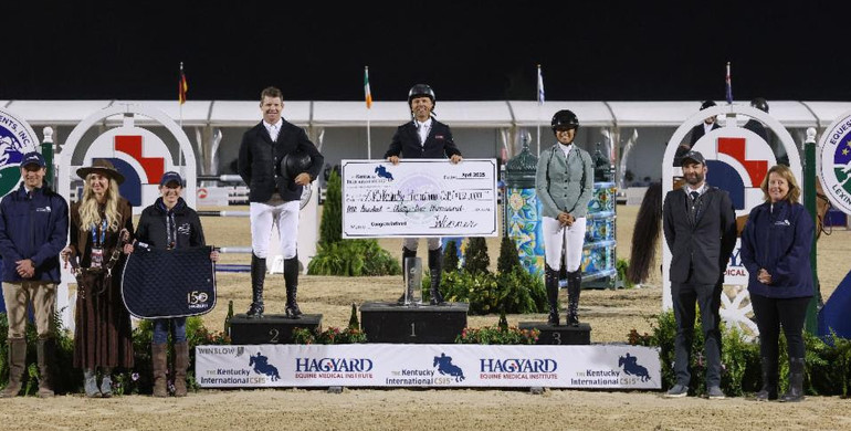 Farrington blazes to victory in the $400,000 Kentucky International CSI5* Grand Prix presented by Hagyard Equine Medical Institute