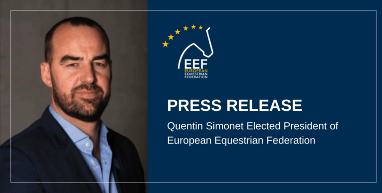 Quentin Simonet elected president of European Equestrian Federation