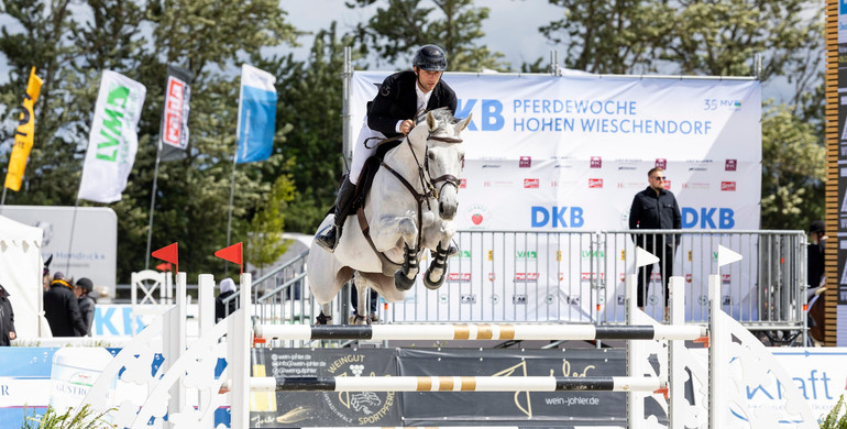 Thursday’s CSI4* 1.45 ZMB Meisterbetrieb GmbH Prize at the DKB Pferdewoche 2025 to Richard Vogel and Call Me Jabri