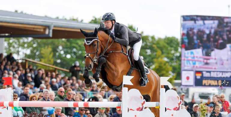 Tim Rieskamp-Goedeking and Pepina G to the top in Saturday's CSI4* 1.50m Medium Tour Final at DKB Pferdewoche 2025