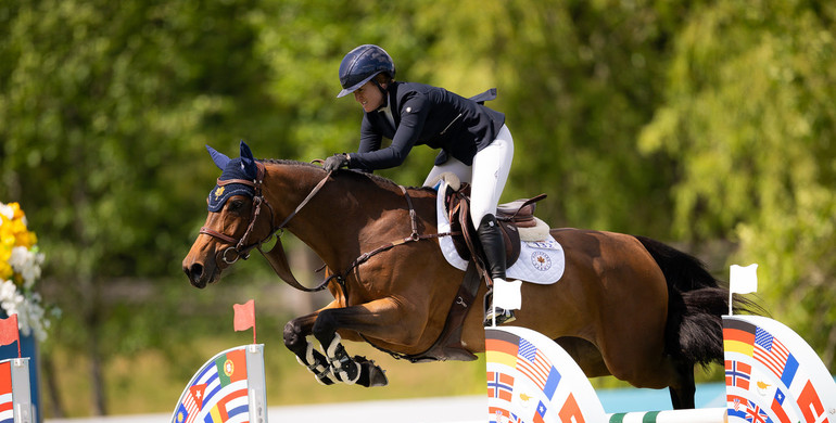 Kara Chad and Corinna Z win Thursday's CSIO4* $31,100 Fobi 1.45m at Thunderbird Show Park