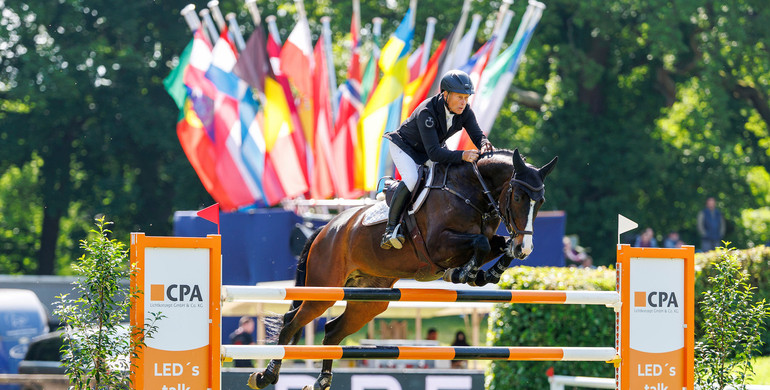 Rolf-Göran Bengtsson and Caillan best in the CSI4* 1.50m Grand Prix presented by CPA Lichtkonzept GmbH & Co.KG in Hamburg