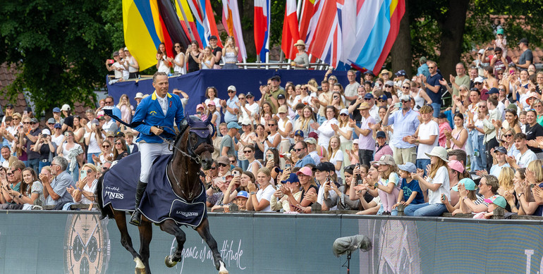 Christian Ahlmann records his third win in the CSI5* 1.60m Longines Grand Prix of Hamburg