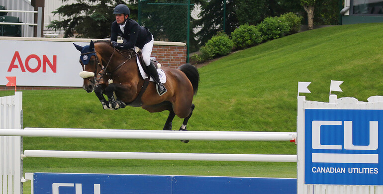 Darragh Kenny and Zero K win the CSI5* 1.55m Canadian Utilities Cup at the Spruce Meadows 'Pan-American', presented by Rolex