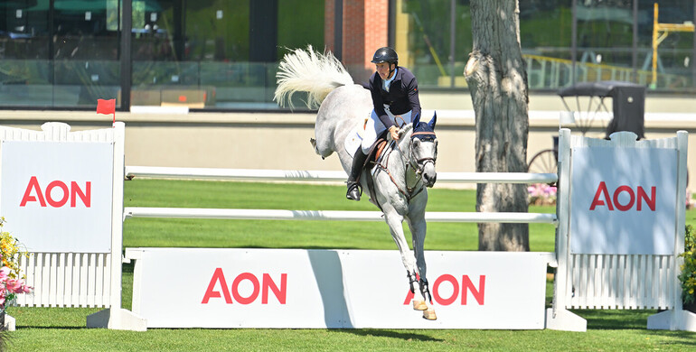Matthew Sampson and Daniel win the CSI5* 1.60m $500,000 AON Grand Prix, presented by Rolex, at Spruce Meadows