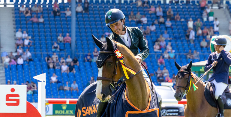 Stephan de Freitas Barcha best in the CSIO5* 1.45m STAWAG opening jumping competition at CHIO Aachen 2025