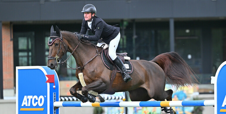 Darragh Kenny and Lightning top the leaderboard in the CSI5* ATCO Cup at the Spruce Meadows ‘North American’ 2025