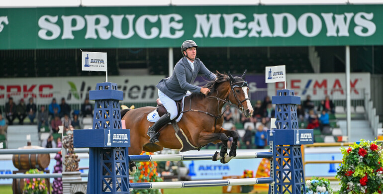 Ireland’s Jordan Coyle and For Gold win the CSI5* 1.50m AKITA Drilling Cup at Spruce Meadows 'North American' 2025