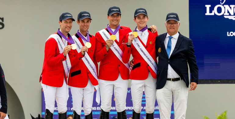 Brilliant Belgians win team gold at the Longines FEI Jumping European Championship 2025