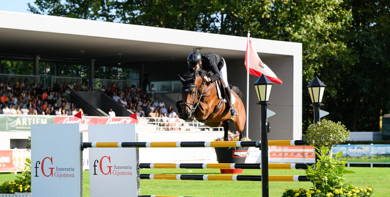 Mark McAuley and Fury Nocturne win Thurday’s CSI4* 1.50m Funeraria Gijonesa Trophy in Gijon