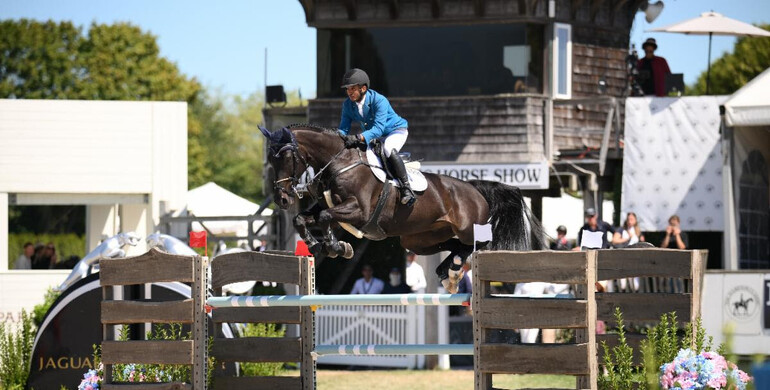 Faleh Suwead Al Ajami and Karmalensky victorious in the $70,000 Hampton Classic CSI2* Grand Prix presented by the Deslauriers family and Lynne Tarnopol
