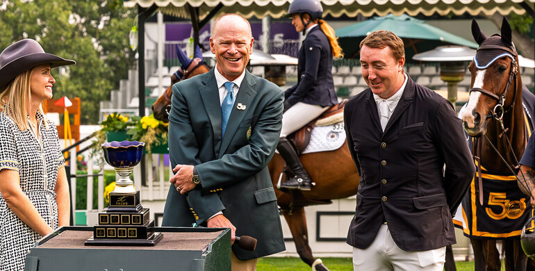 A perfect start for Jordan Coyle and For Gold in Wednesday’s CSIO5* 1.50m Telus Cup at the Spruce Meadows ‘Masters’ 2025