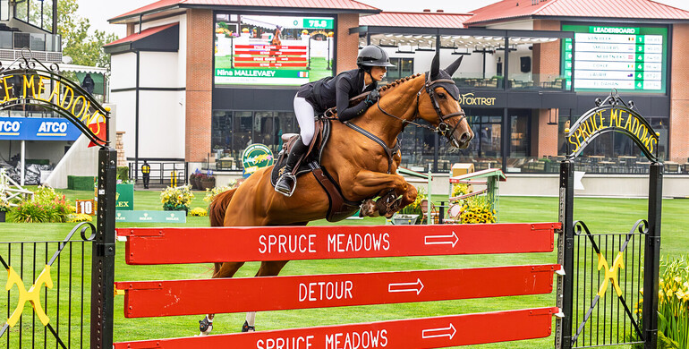 Nina Mallevaey and My Clementine best in Thursday’s CSIO5* 1.50m ATCO Cup at the Spruce Meadows ‘Masters’ 2025
