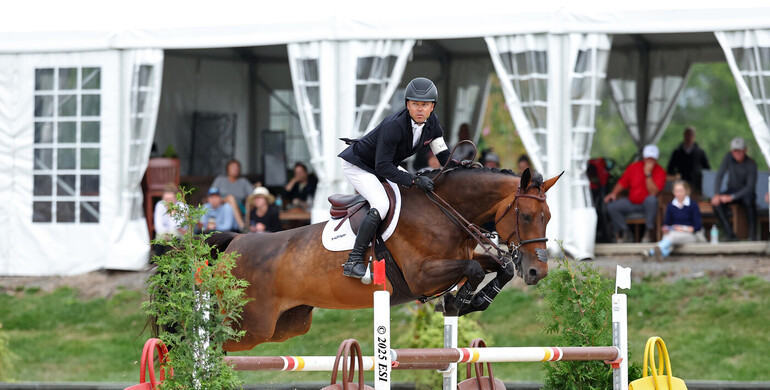 Number one in the world and no. one in the $125,000 Core Specialty Insurance CSI3* Grand Prix for Kent Farrington and Grass de Mars at HITS Saugerties