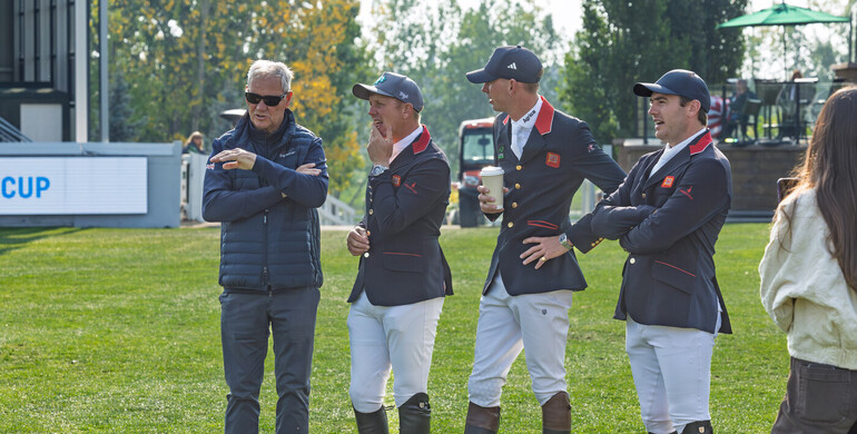 Walk this way... Throwback to the course walk for the 2025 BMO Nations Cup at Spruce Meadows