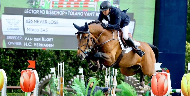 Never Lose v/d Wolfsakker to Lillie Keenan | World of Showjumping