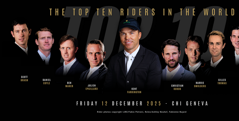 The riders for the Rolex IJRC Top 10 Final 2025 announced