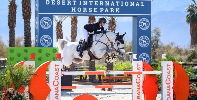 Erynn Ballard and Chatadel PS cannot be caught in $62,500 Cabana Coast CSI2* 1.45m Grand Prix at Desert International Horse Park