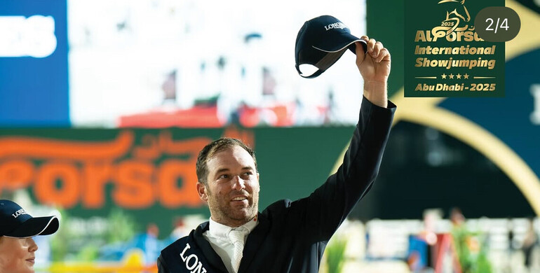 Carlos Bosch Cebrian and Jolie van der Berghoeve Kar win the CSI4* 1.55m Grand Prix in Abu Dhabi