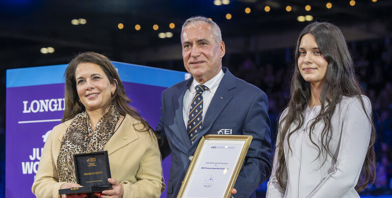 FEI bestows its highest distinction on Honorary President HRH Princess Haya