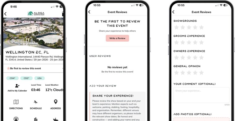 Rate your show experience on Aloga Showadvisor