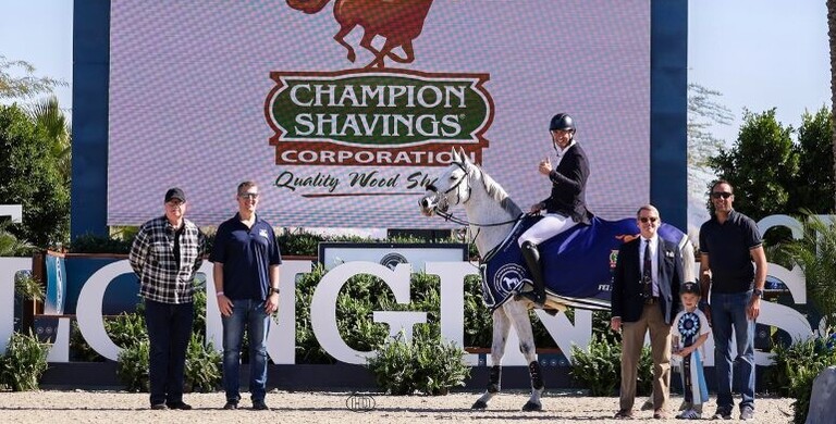 Gregory Wathelet gets the win in $63,000 Champion Shavings CSI5*-W 1.50m Classic at Desert Circuit 4