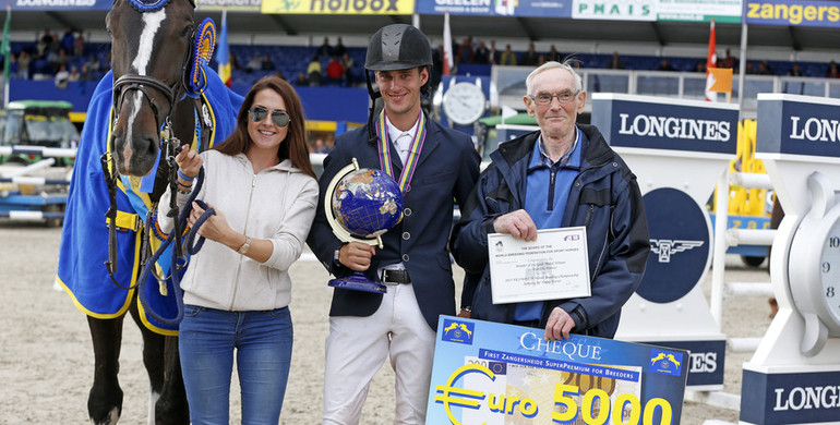 Earley and Maikel van Mierlo win the FEI World Breeding Jumping Championship for 6-year-olds