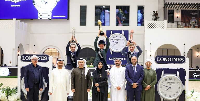 Luciana Diniz and Vertigo du Desert triumph in thrilling Emirates Jumping Cup Finale at Abu Dhabi Equestrian Club