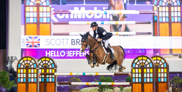 The action in Doha continues with another big win for Scott Brash and Hello Jefferson