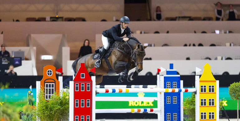Richard Vogel and Diamant de Casall best in the CSI5* 1.45m NAB Bliksembeveiliging Prize at The Dutch Masters 2026
