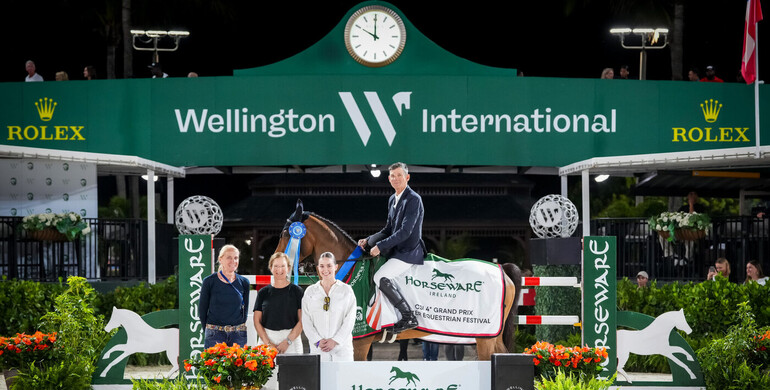 Beat Mändli and Qoachella go under the lights to win $215,000 Horseware Ireland CSI4* Grand Prix