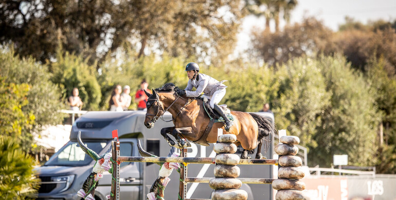 Stephan de Freitas Barcha and Dinozo Imperio Egipcio victorious in the CSI4* 1.55m Stephex Grand Prix in Vejer de la Frontera
