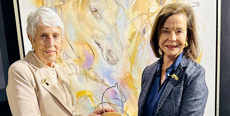 Lady Pauline Harris and Lady Pauline Kirkham awarded as the Longines Owner of the Year 2025