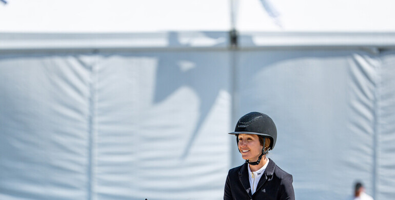 A home win for Charlotte Jacobs and Rincoola Milsean in the second qualifier for the Rolex US Equestrian Open Grand Prix at the Winter Equestrian Festival - Rolex Finale Week