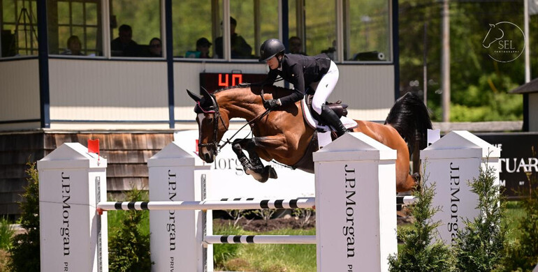 Langmeier races to victory in $32,000 FEI 1.45m two-phase at 2026 Old Salem Farm Spring Horse Shows