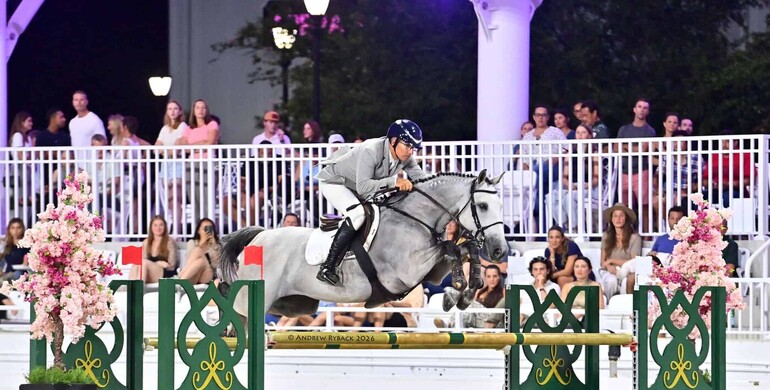 Aaron Vale plays his cards right aboard Helios du Moulin in the $150,000 Coca-Cola Beverages Florida Grand Prix CSI3*