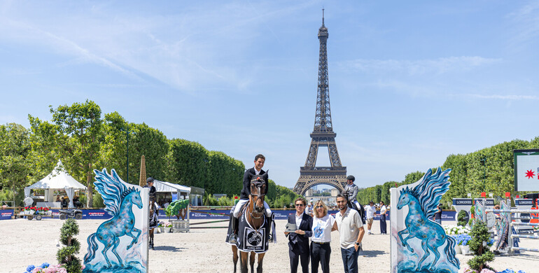 Victor Bettendorf and Encore Toi du Linon victorious at Longines Global Champions Tour of Paris with Eiffel Challenge triumph