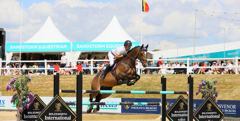 Mark Edwards and Tinkers Touch set the pace in the CSI3* 1.45m presented by J Safra Sarasin
