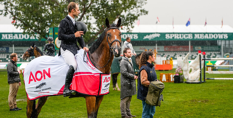 Richard Vogel and Gangster Montdesir rise above the rain to win the AON Grand Prix, presented by Rolex
