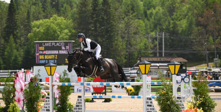Giavanna Rinaldi wins $45,000 Brianne Goutal LLC CSI3* jump-off class at Lake Placid Horse Shows