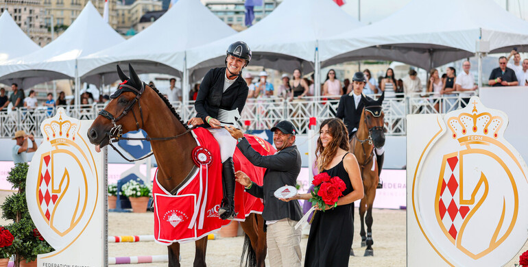 Kristen Vanderveen and Starbucks 27 fly to victory in Longines Global Champions Tour of Monaco CSI5* 1.50m jump-off thriller