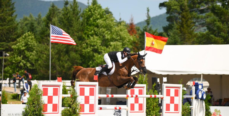 Samuel Hutton edges Rodrigo Pessoa to win $32,000 Purina Animal Nutrition CSI3* Speed class at Lake Placid Horse Shows