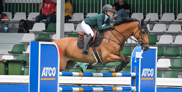 Fast and fearless: Lucy Davis Kennedy wins a thrilling ATCO Cup 1.50m