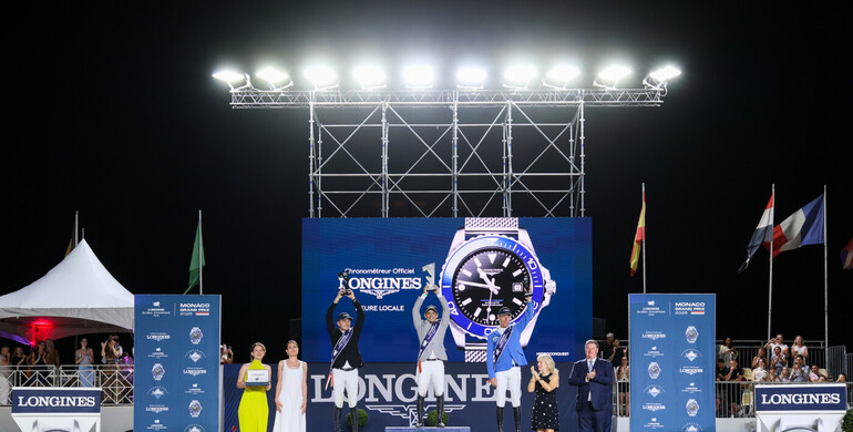 Stephan de Freitas Barcha and Dinozo Imperio Egipcio win the Longines Global Champions Tour Grand Prix of Monaco