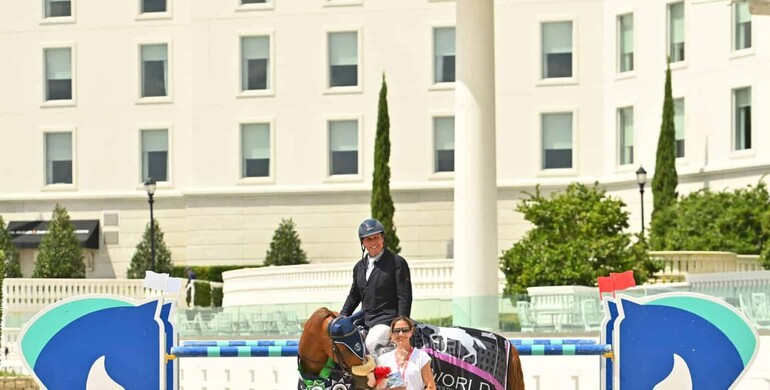 Luis Sabino Goncalves and Scoop de Septon Z Capture CSI4* $117,000 MARS Equestrian Grand Prix qualifier
