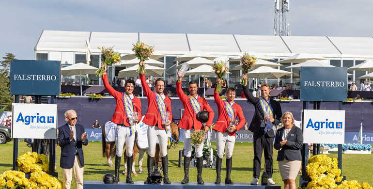 Team Switzerland wins the CSIO5* Agria Falsterbo Nations Cup 2026