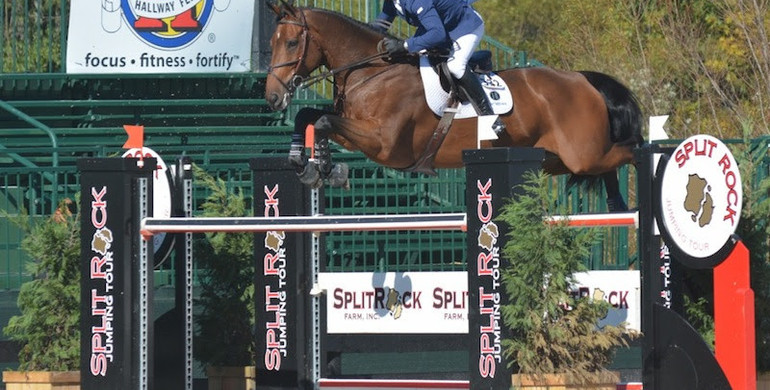 Jonathan McCrea rides masterfully for the win in the  $100,000 CSI3* Grand Prix - presented by Split Rock Farm