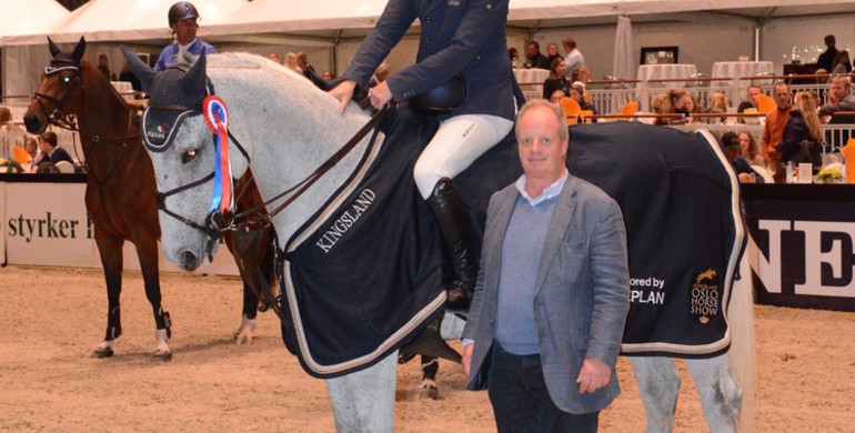 Billy Twomey to the top in Friday's biggest class at Kingsland Oslo Horse Show