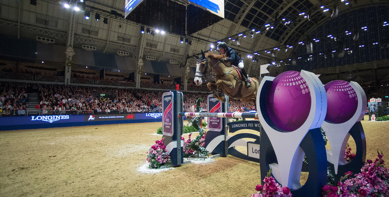 Olympia Grand Prix to Michael Whitaker after debatable disqualification of Bertram Allen